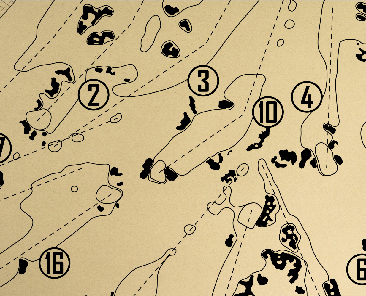 Sebonack Golf Club Outline (Print)
