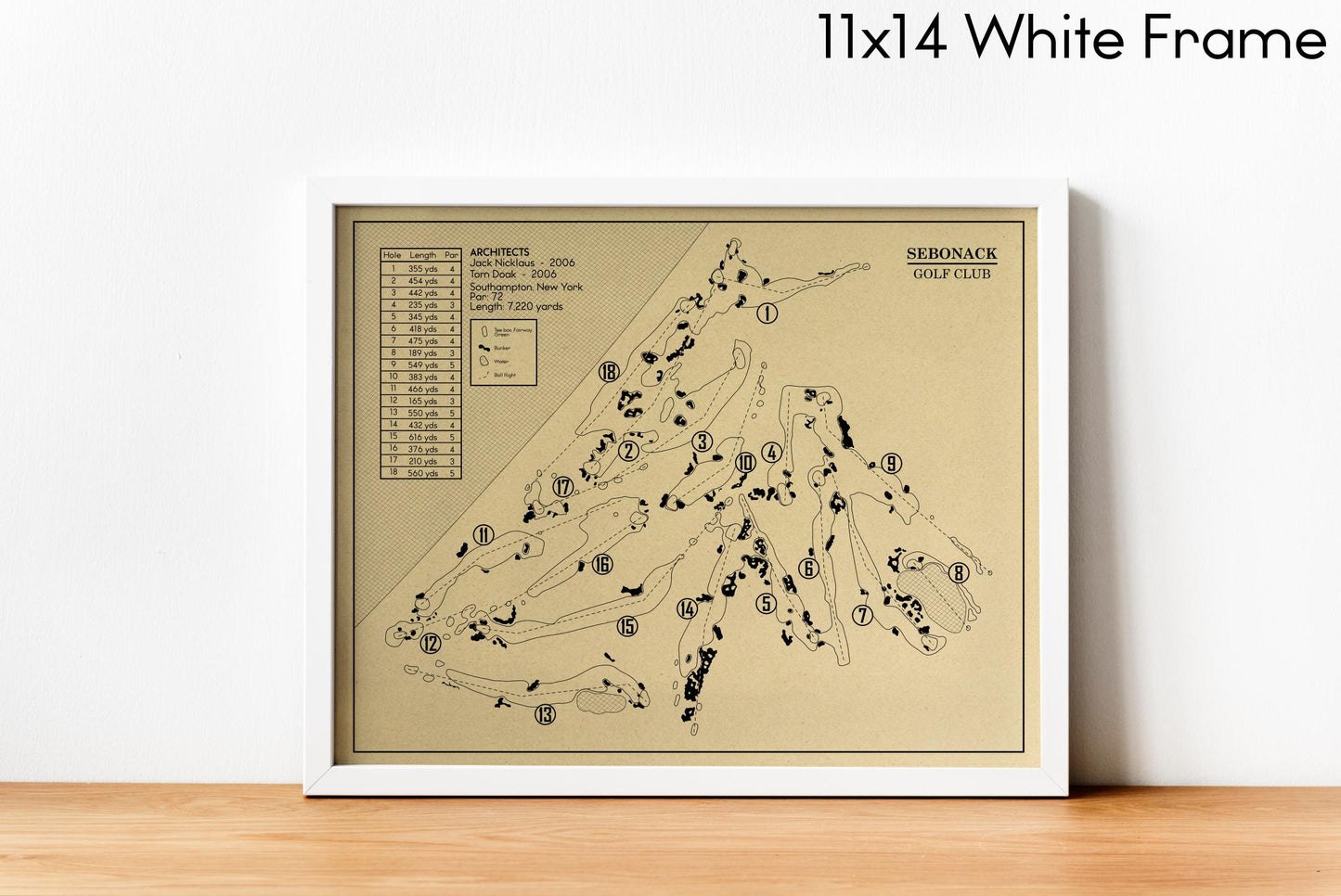 Sebonack Golf Club Outline (Print)