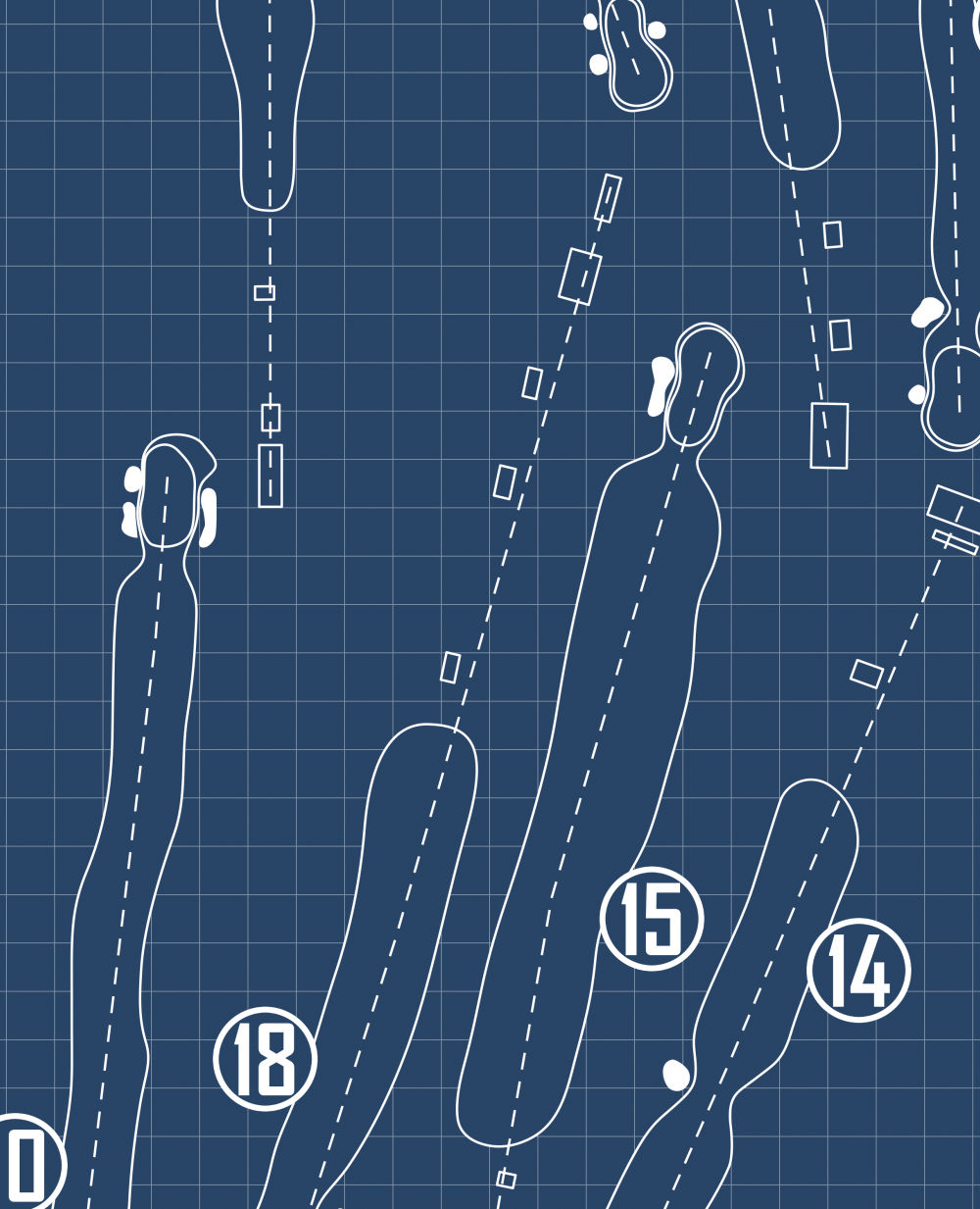 Sleepy Hollow Golf Club Blueprint (Print)