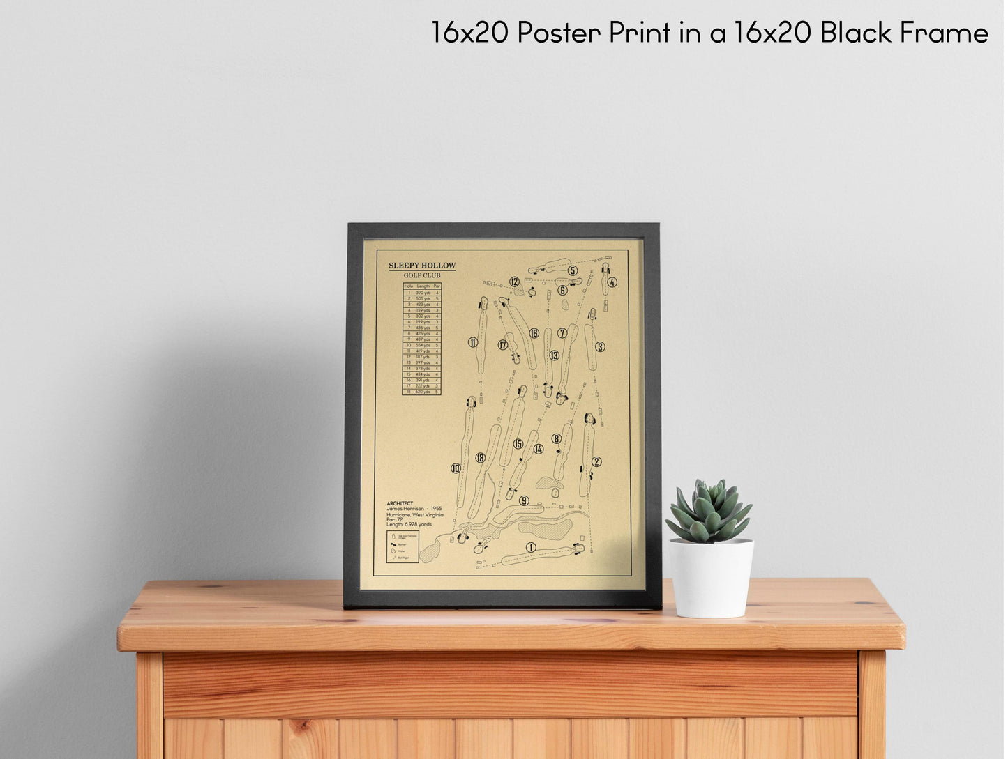 Sleepy Hollow Golf Club Outline (Print)