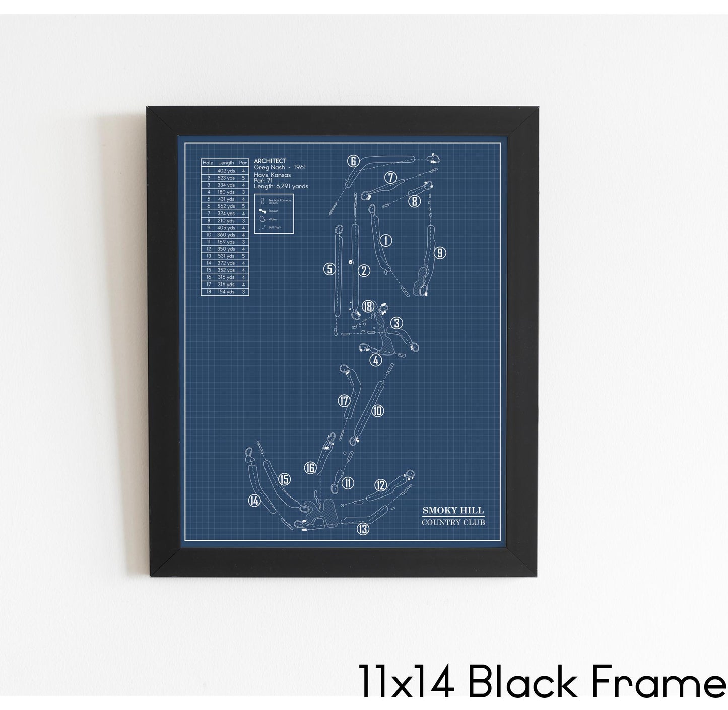 Smoky Hill Country Club Blueprint (Print)