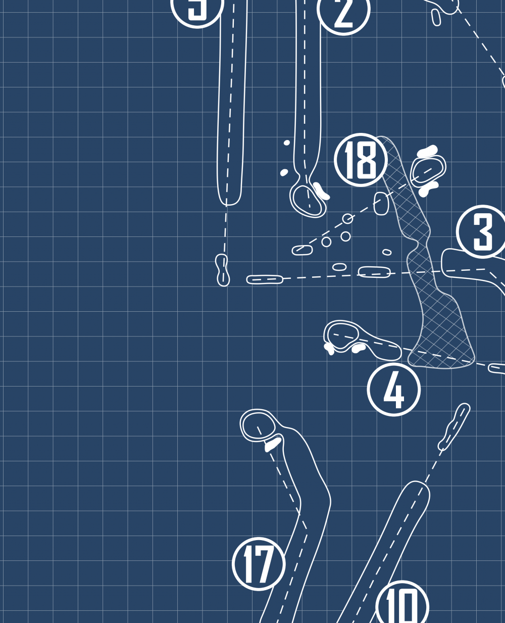 Smoky Hill Country Club Blueprint (Print)