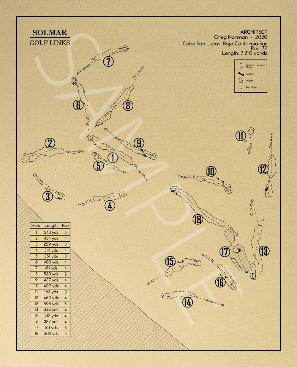 Solmar Golf Links Outline (Print)