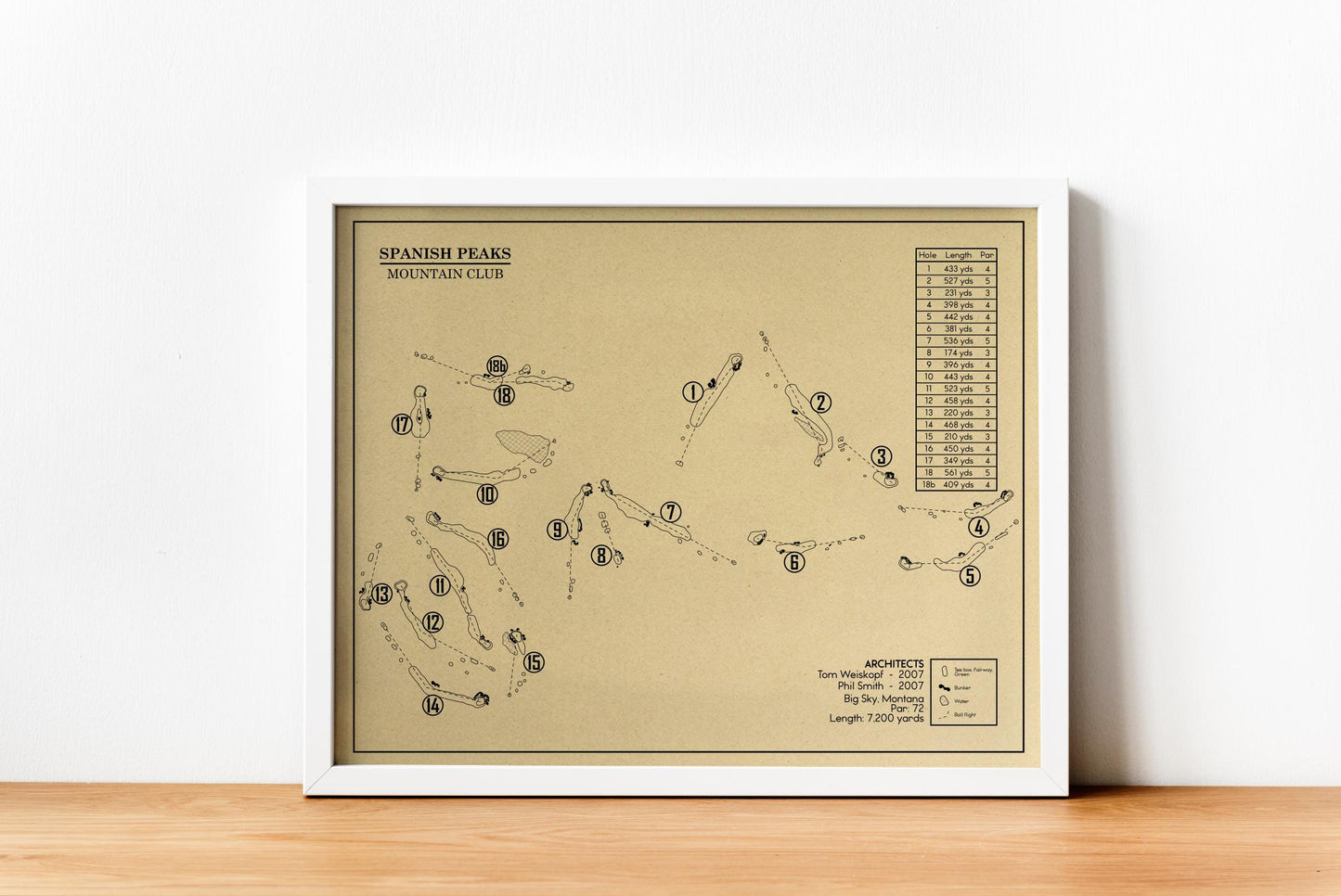 Spanish Peaks Mountain Club Outline (Print)