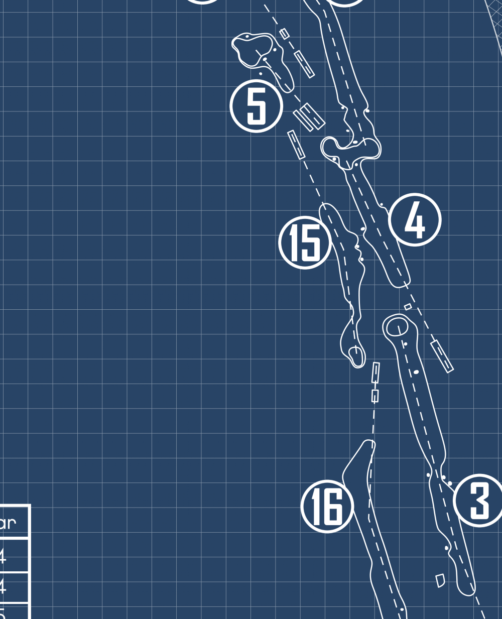 The Jubilee Course at St Andrews Links Blueprint (Print)
