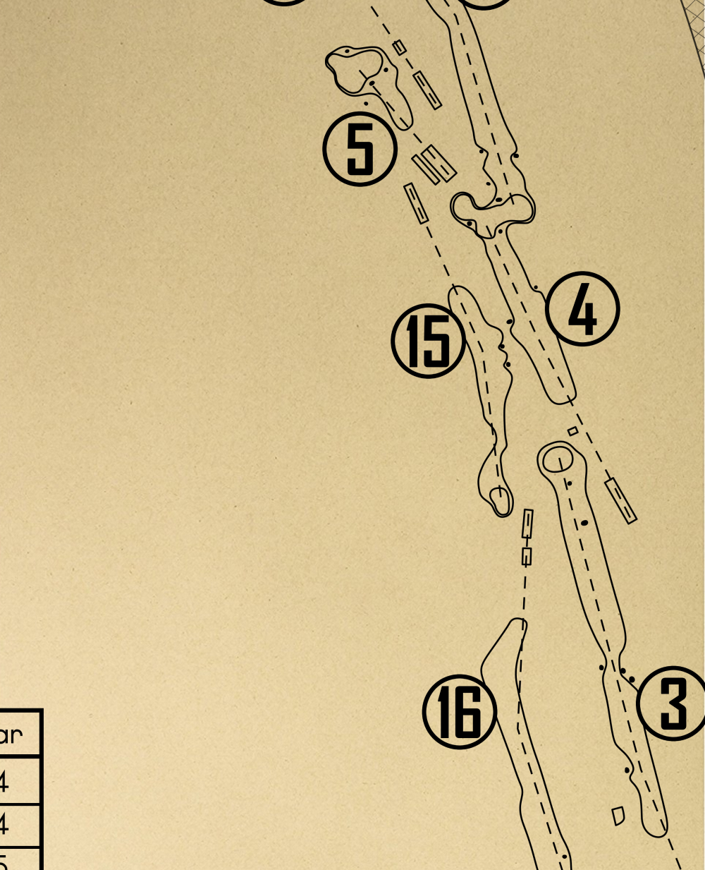 The Jubilee Course at St Andrews Links Outline (Print)