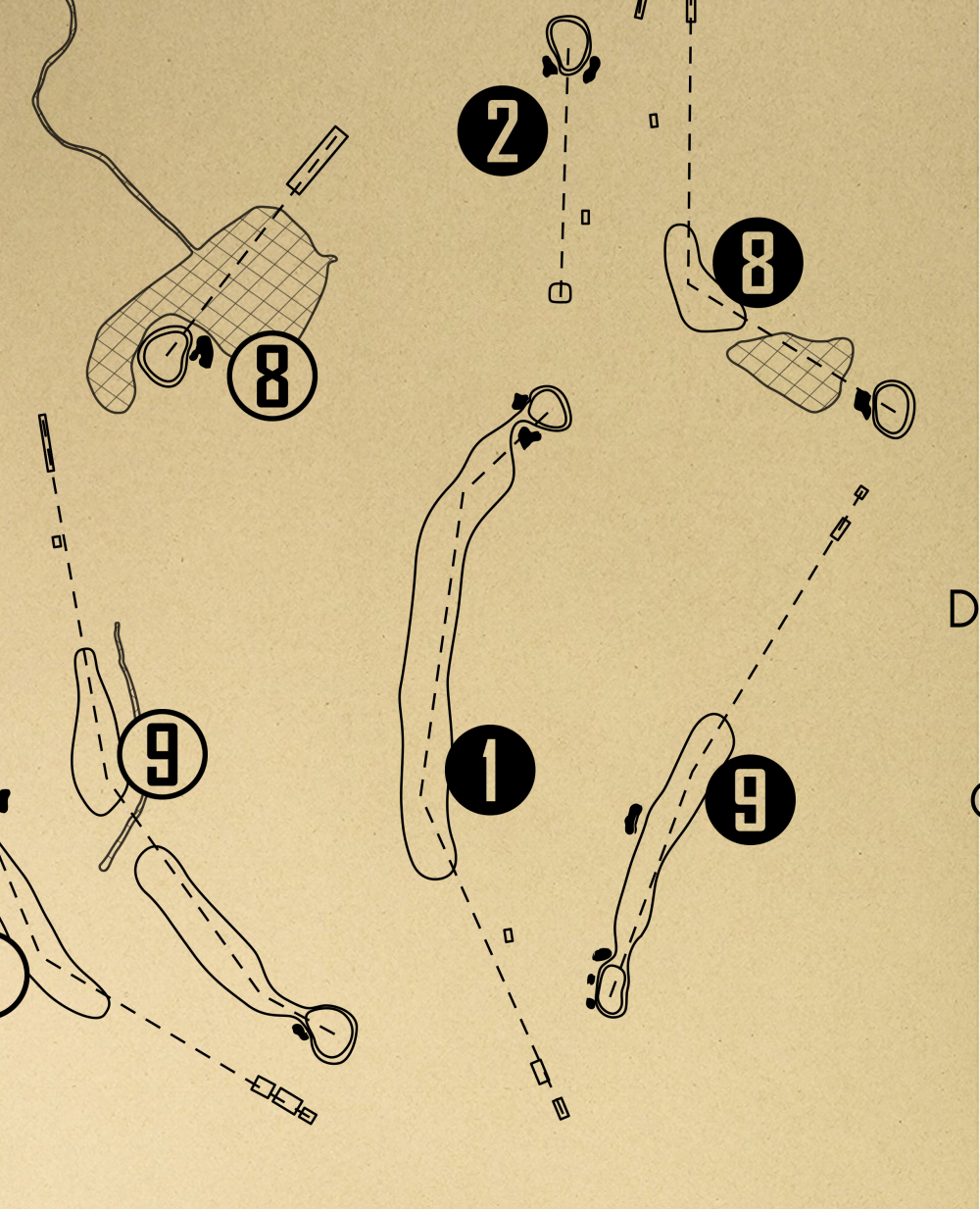 Temple Hills Country Club Outline (Print)