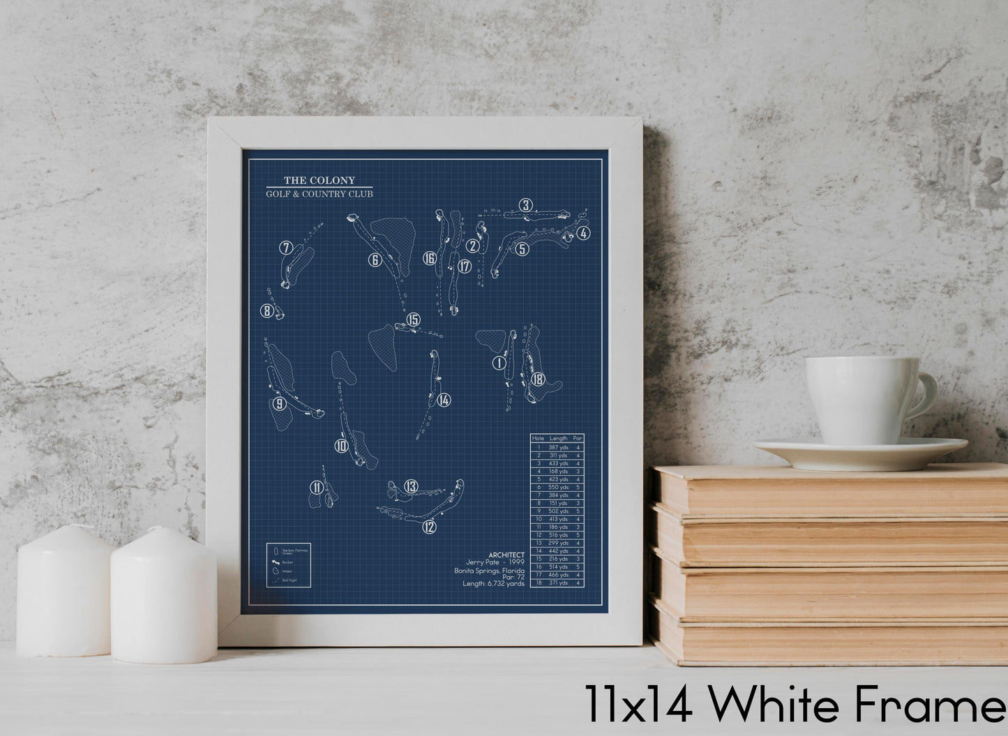 The Colony Golf & Country Club Blueprint (Print)