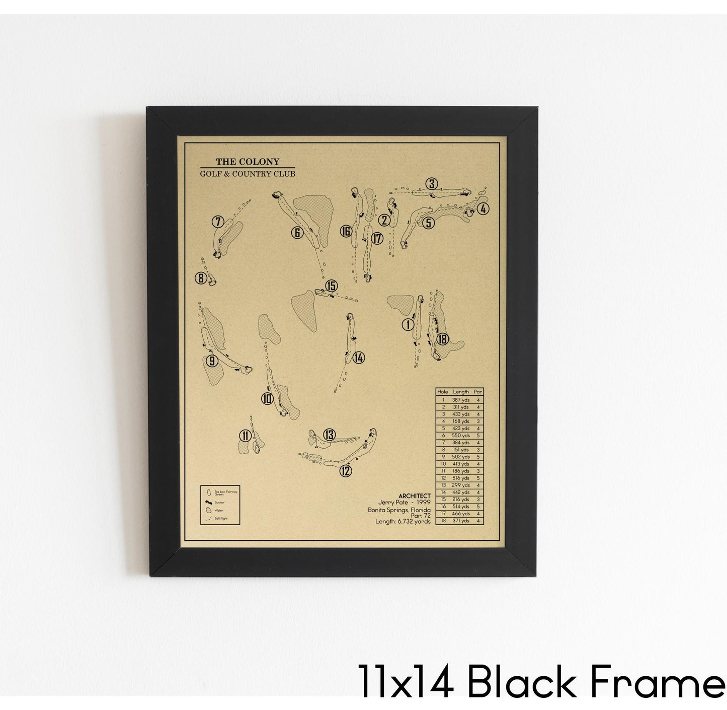 The Colony Golf & Country Club Outline (Print)