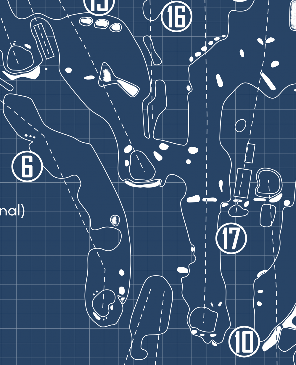 The Lido Course at Sand Valley Golf Resort Blueprint (Print)