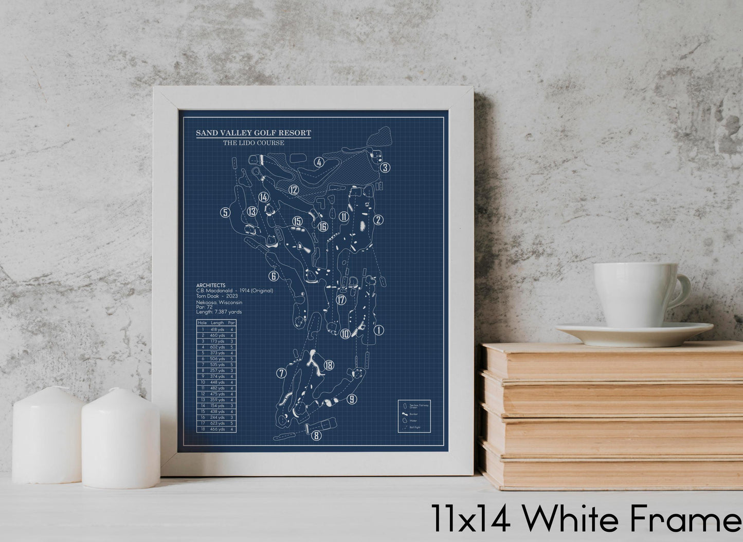 The Lido Course at Sand Valley Golf Resort Blueprint (Print)