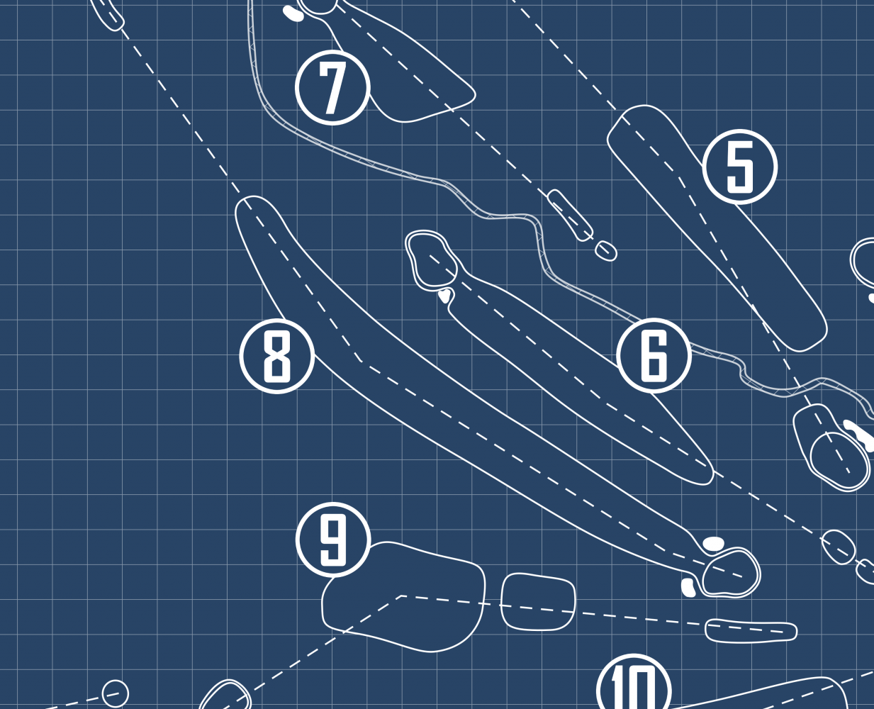 Tilden Park Golf Course Blueprint (Print)