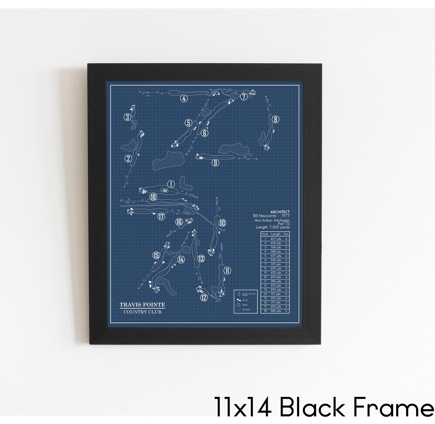 Travis Pointe Country Club Blueprint (Print)