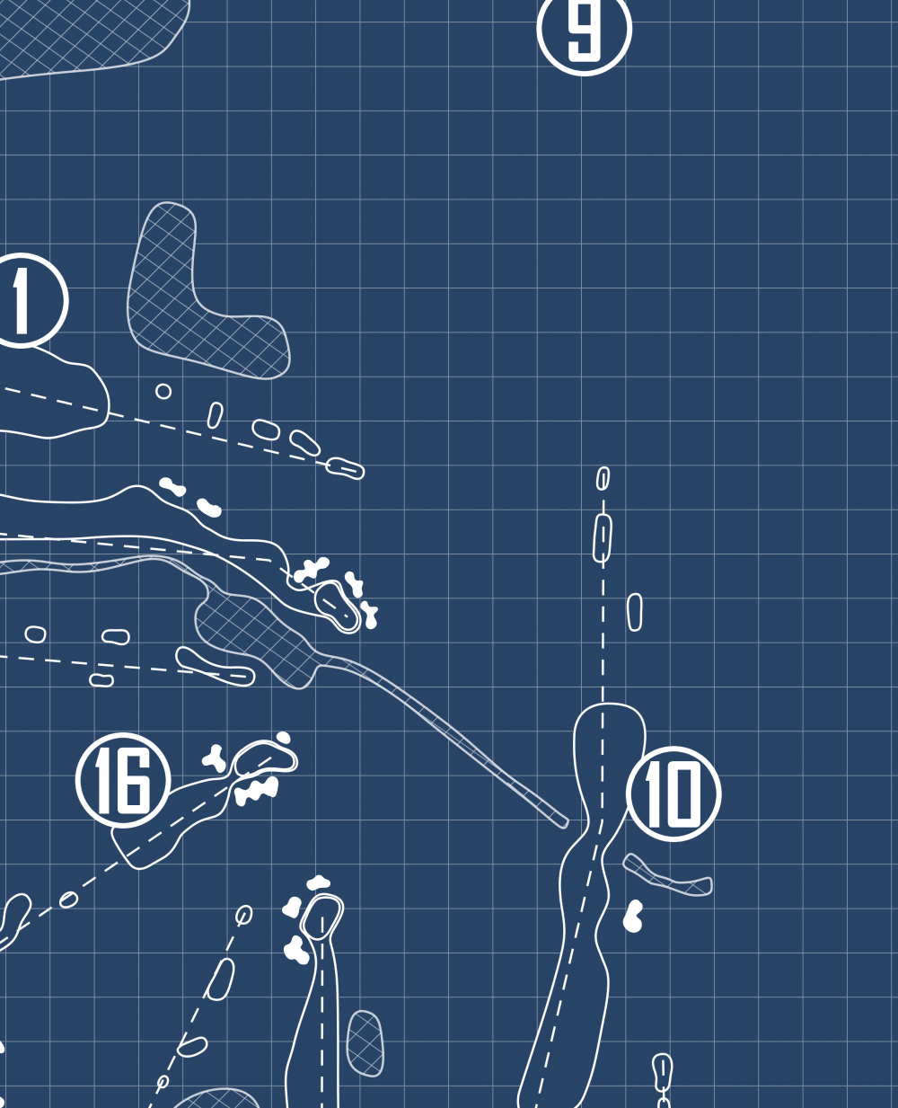Travis Pointe Country Club Blueprint (Print)