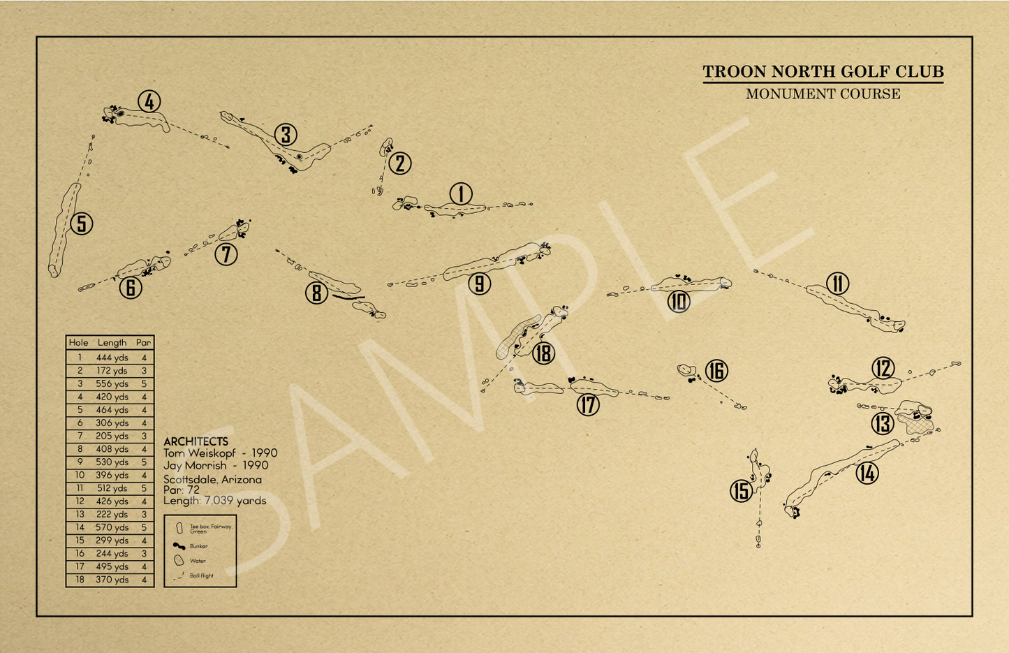 Monument at Troon North Outline (Print)