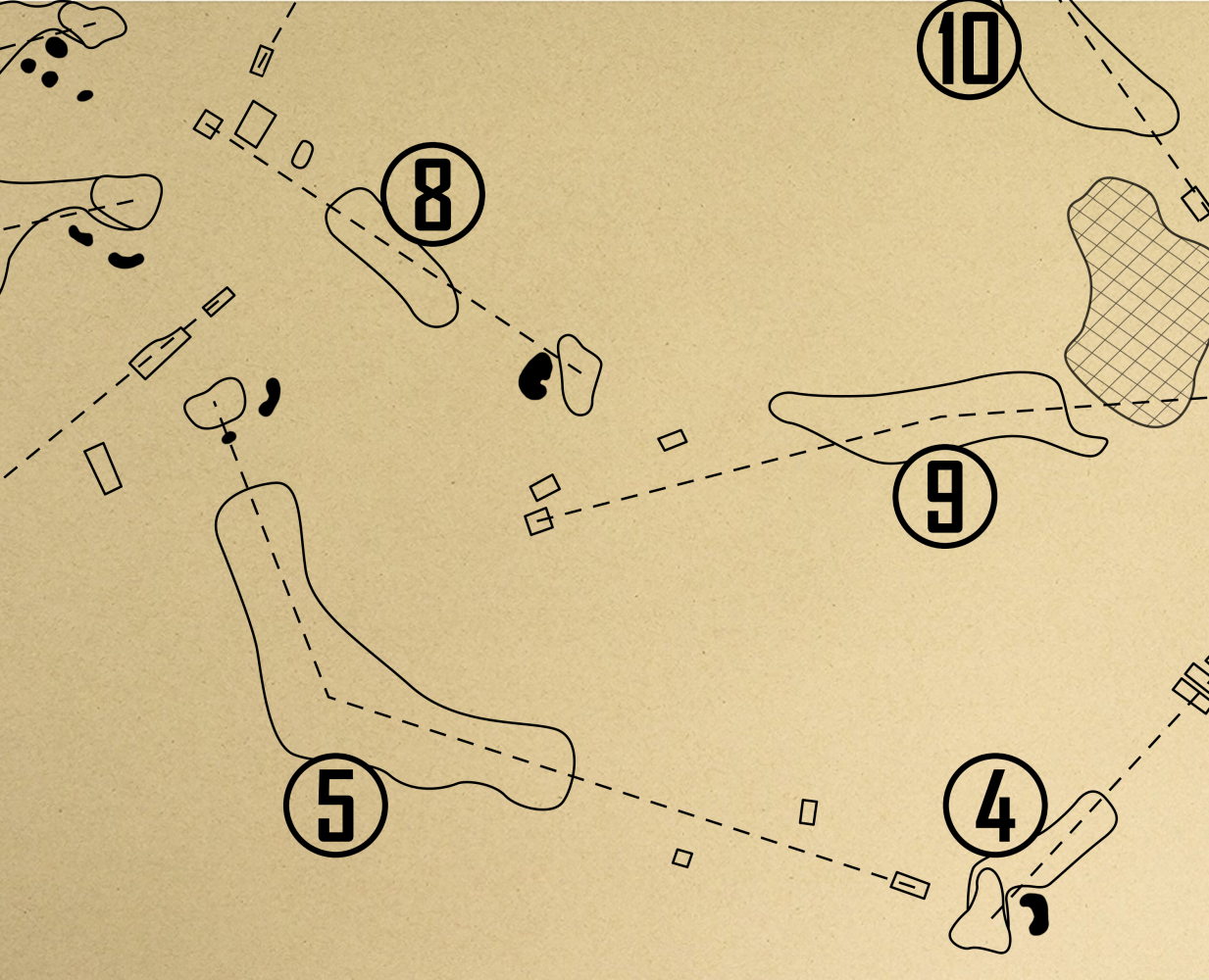 Tucker's Point Golf Club Outline (Print)