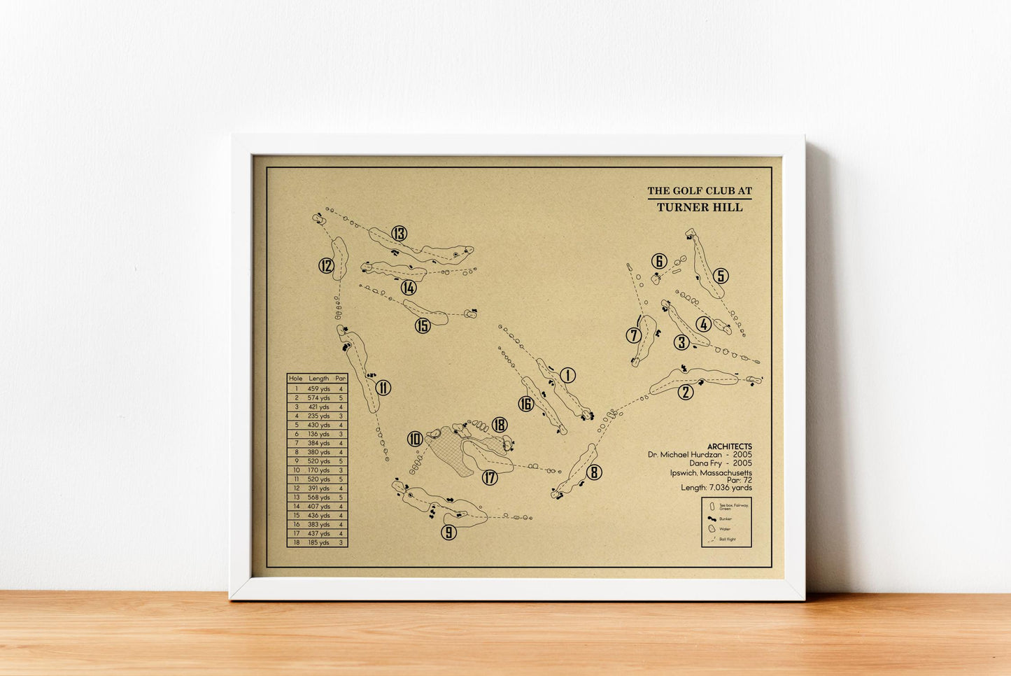 Turner Hill Country Club Outline (Print)