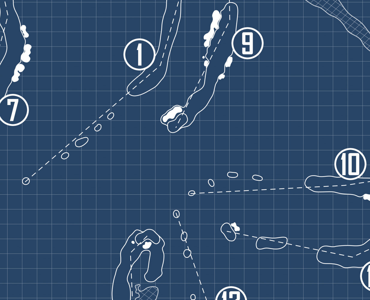 Valhalla Golf Club Blueprint (Print)