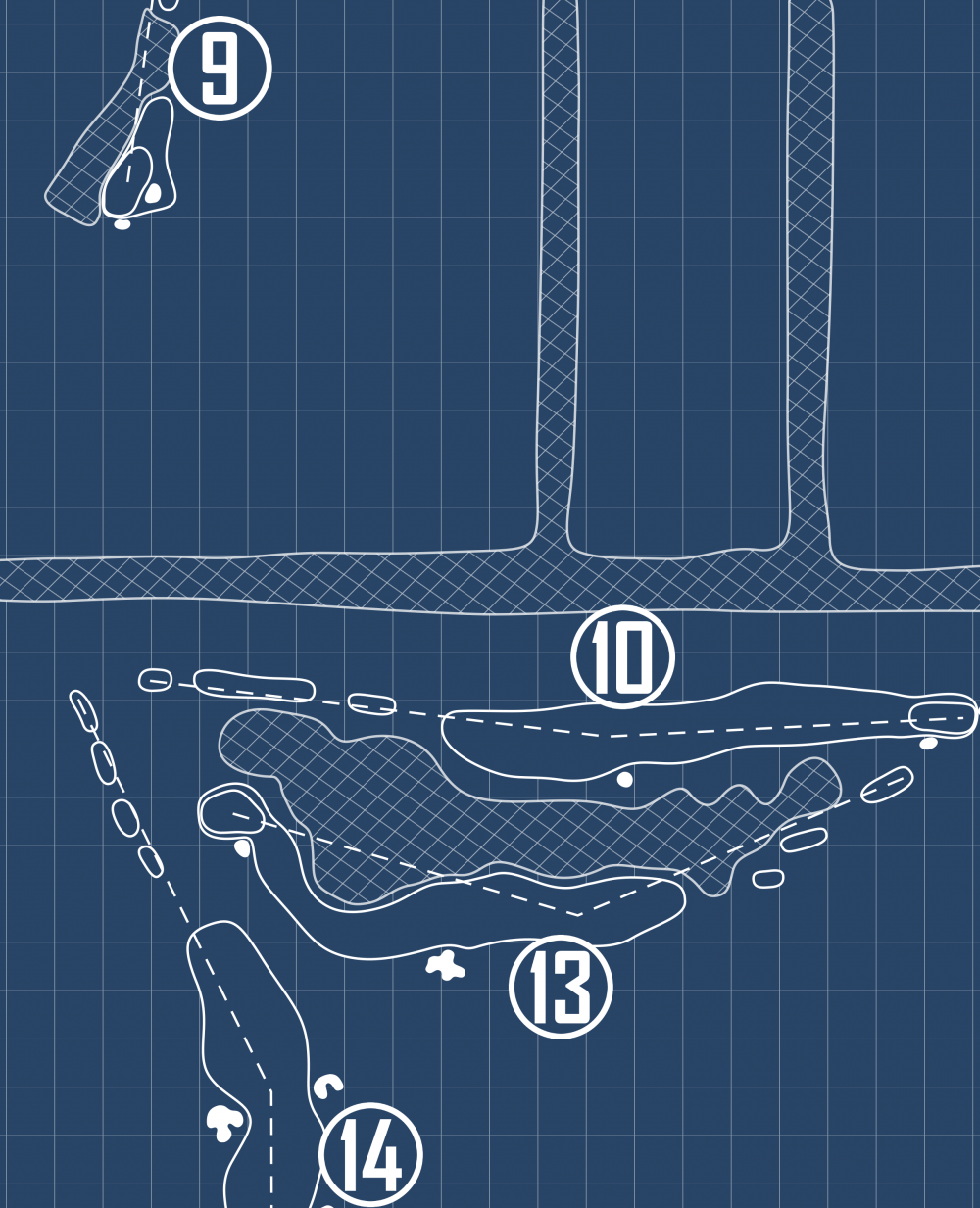 Vero Beach Country Club Blueprint (Print)