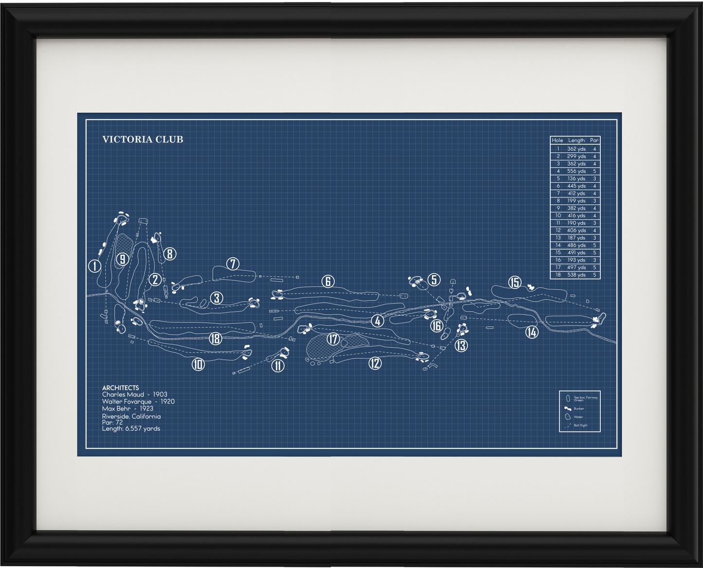 Victoria Club Blueprint (Print)