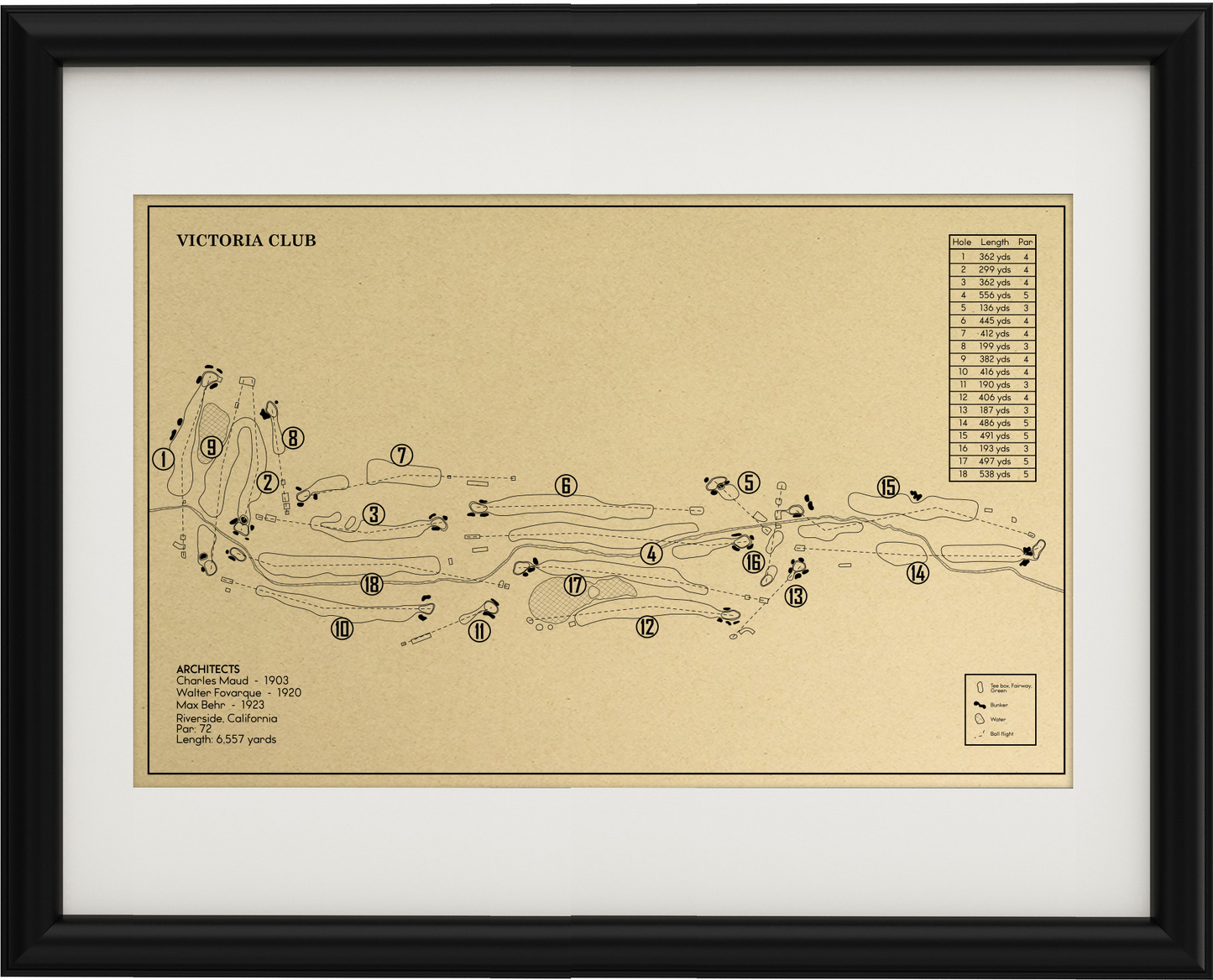 Victoria Club Outline (Print)