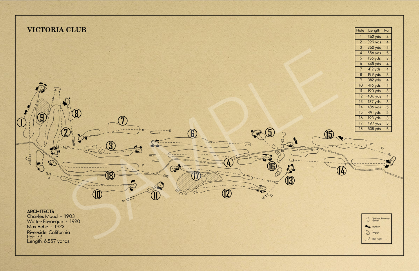 Victoria Club Outline (Print)