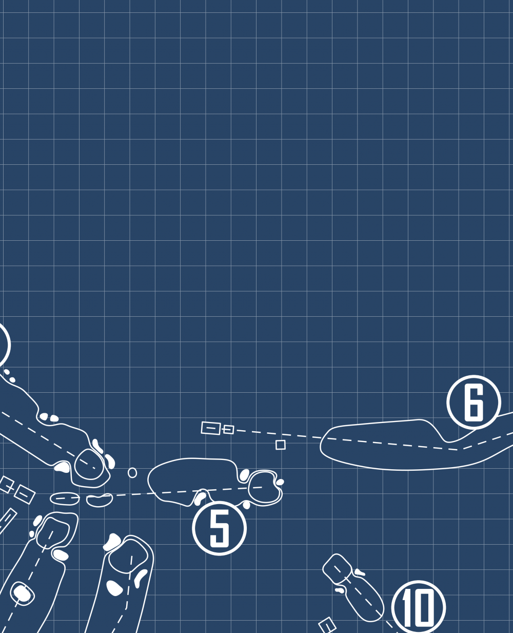 Weston Golf Club Blueprint (Print)