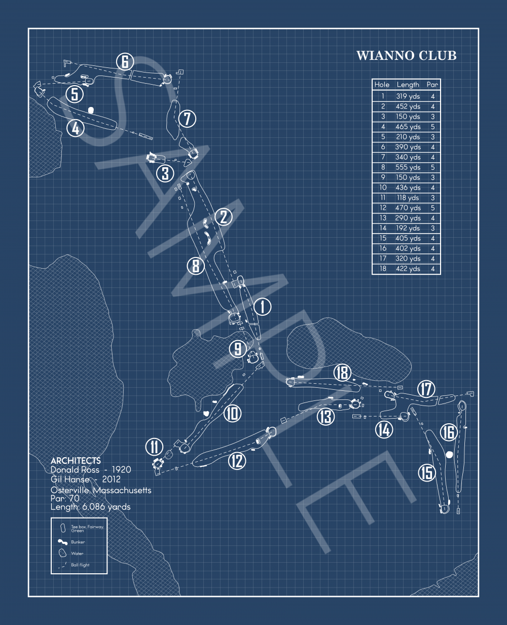 Wianno Club Blueprint (Print)