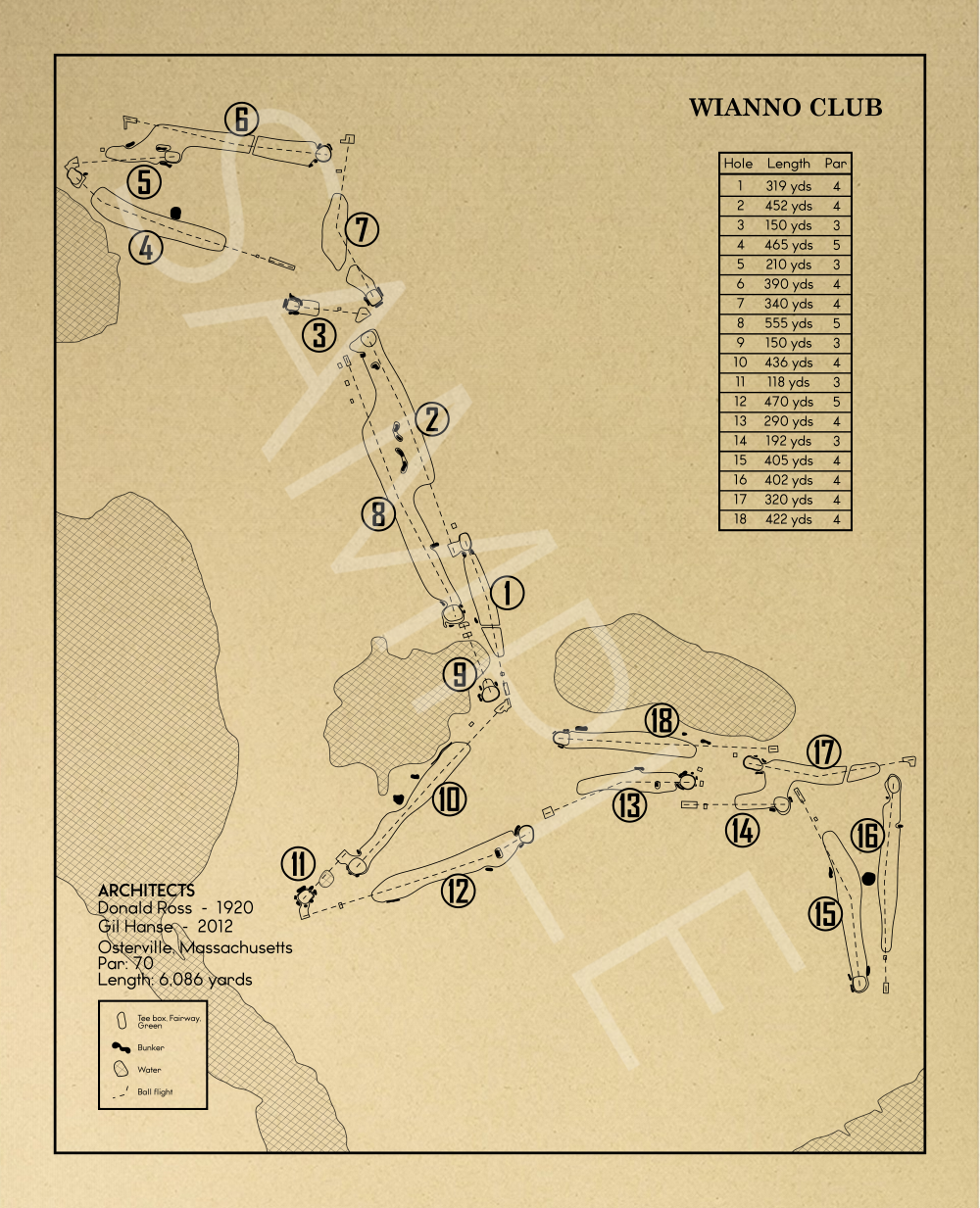 Wianno Club Outline (Print)
