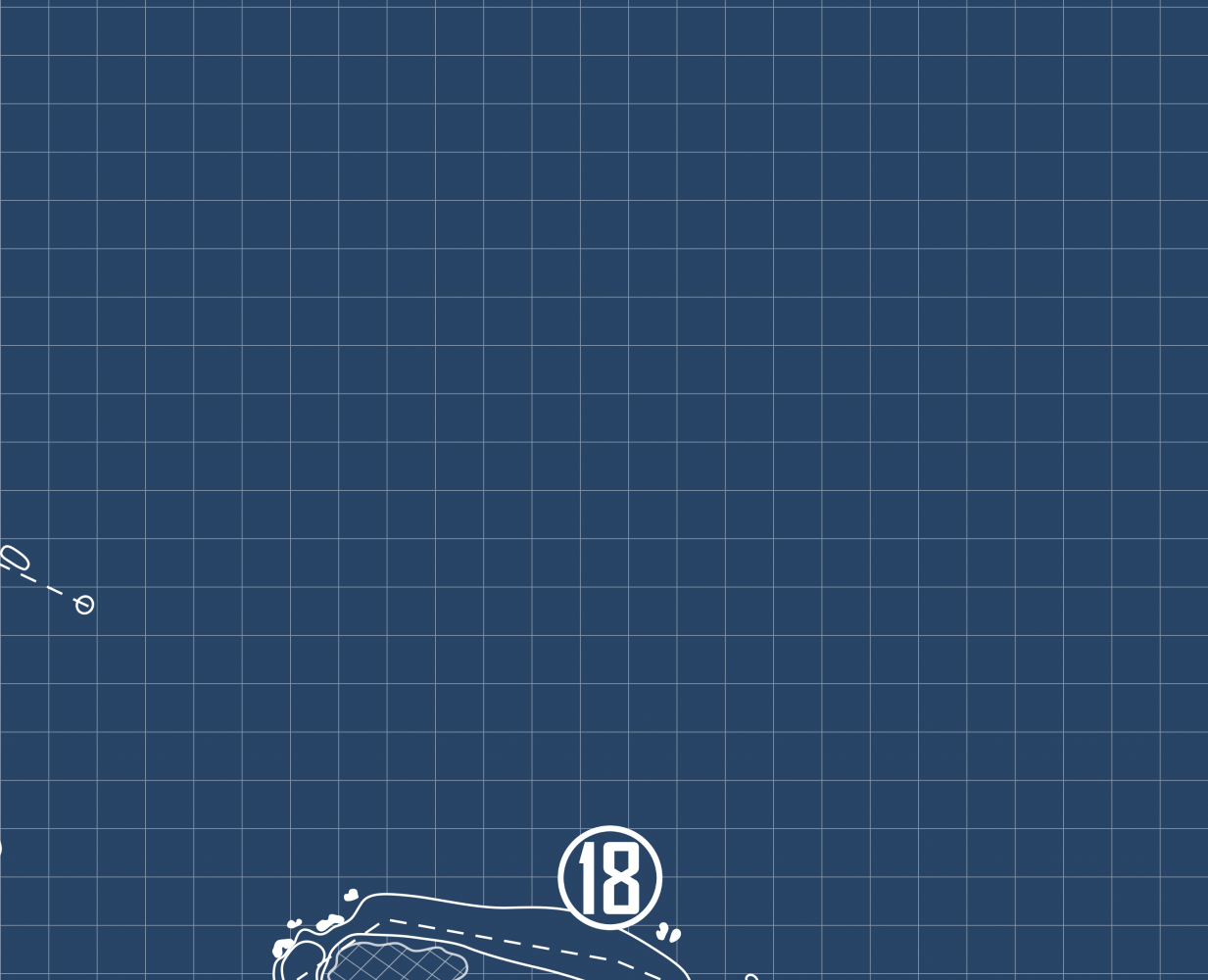 Windermere Golf Club Blueprint (Print)