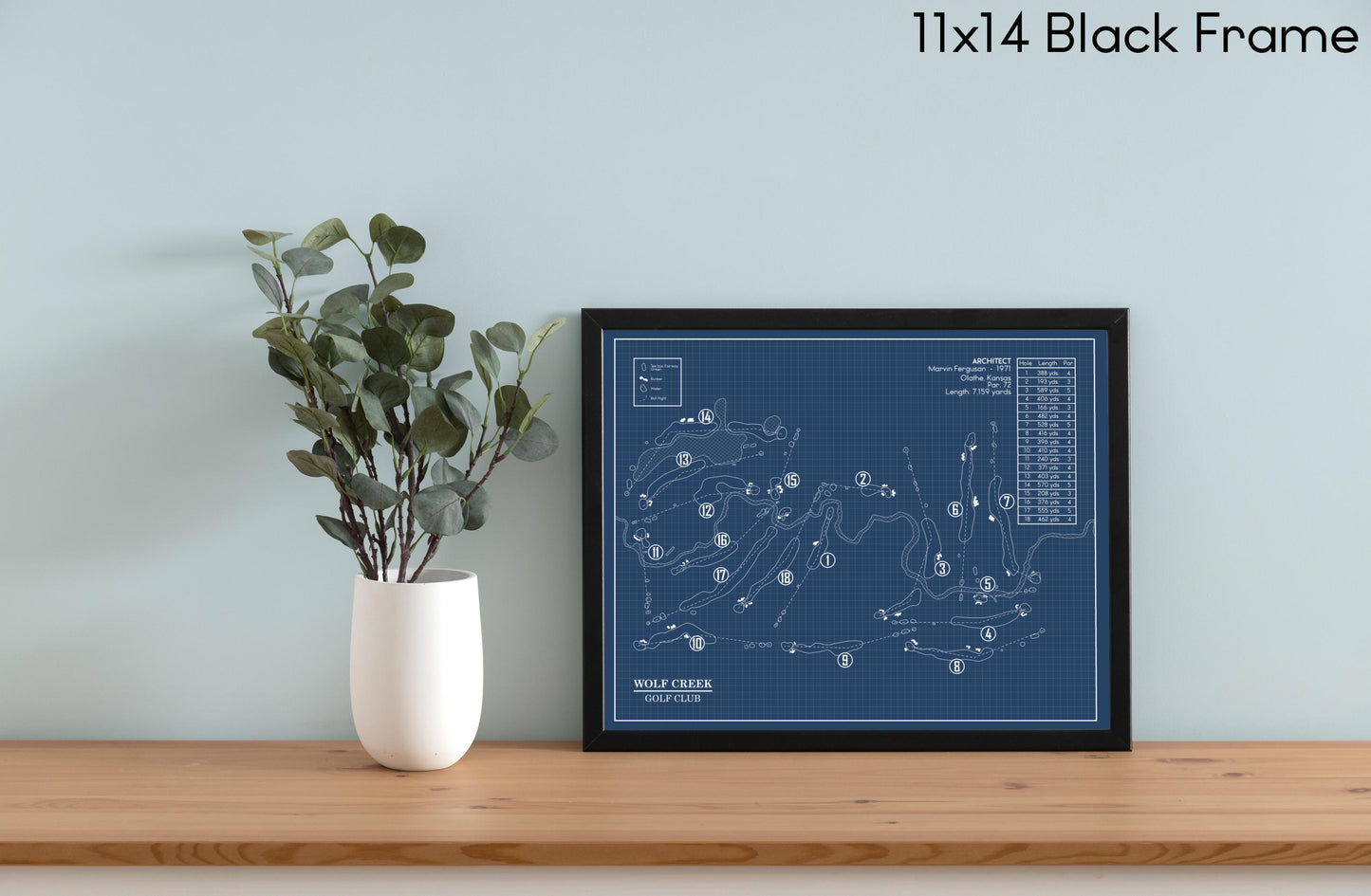 Wolf Creek Golf Club Blueprint (Print)