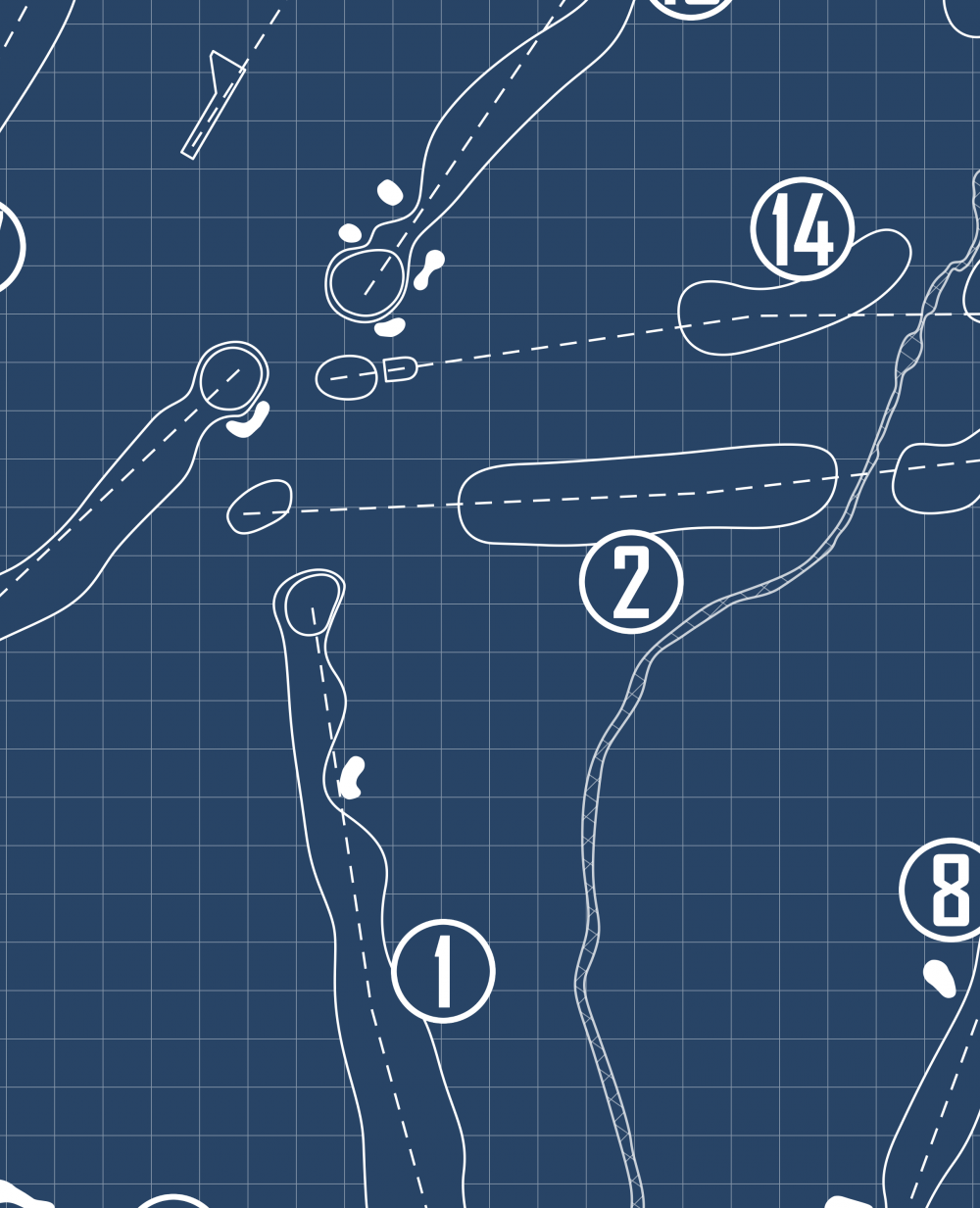 Youngstown Country Club Blueprint (Print)