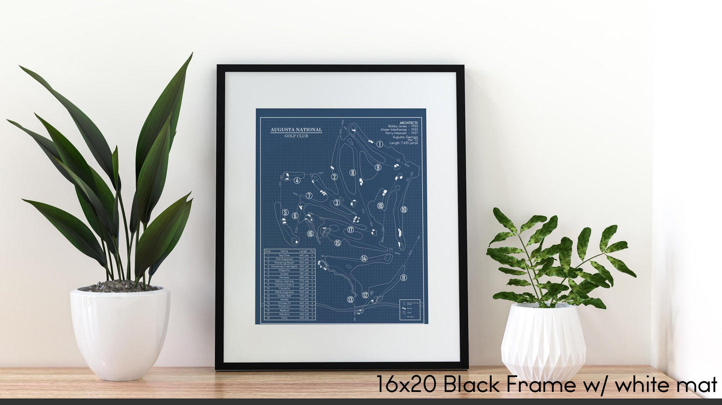 Augusta Blueprint (Print)