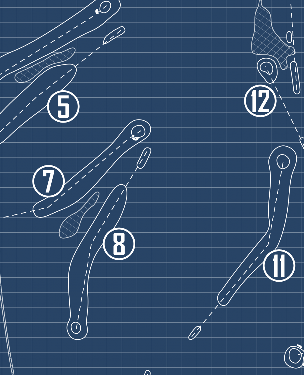 Friendswood Country Club Blueprint (Print)