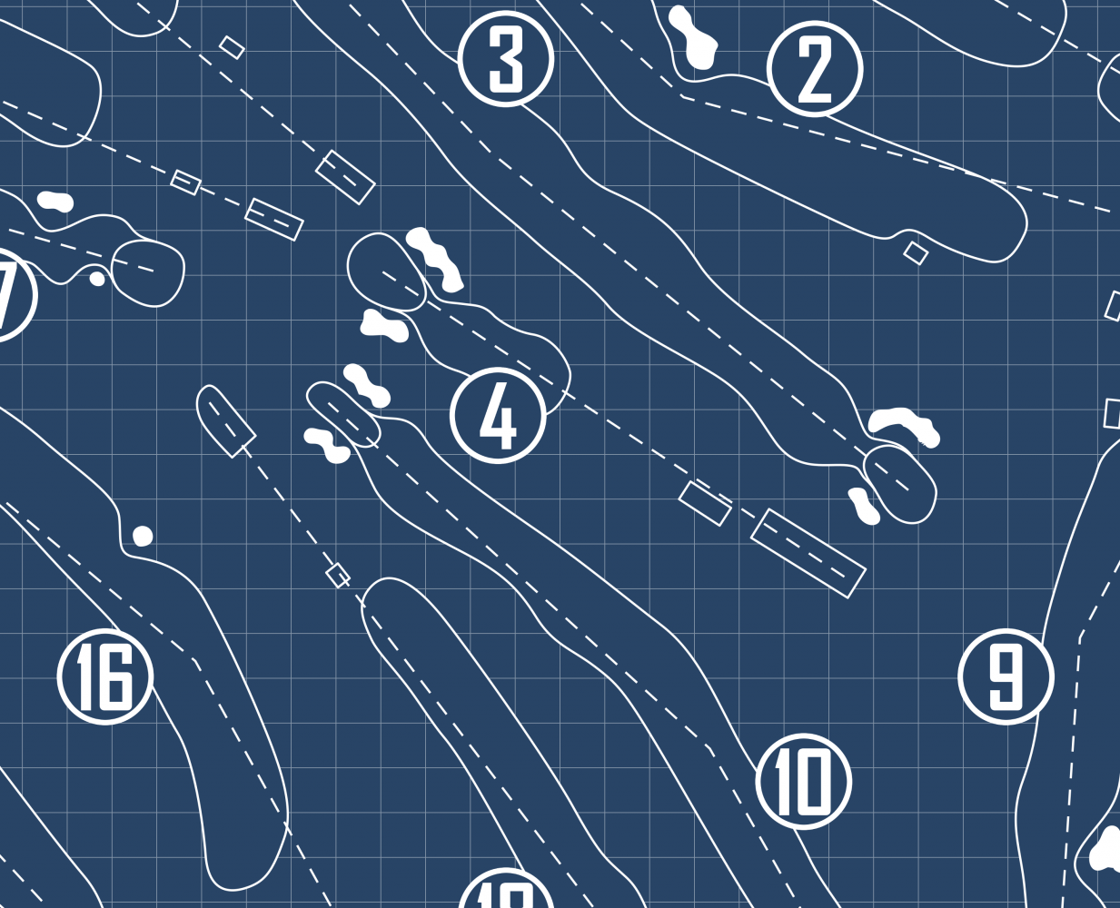 Oconomowoc Golf Club Blueprint (Print)