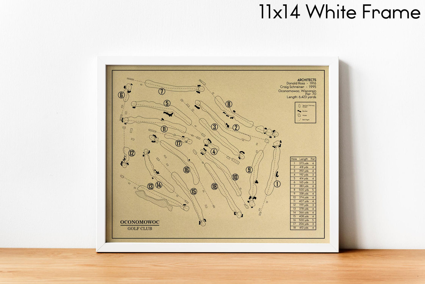 Oconomowoc Golf Club Outline (Print)