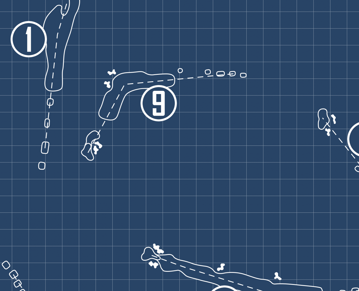 Springfield Golf Club Blueprint (Print)