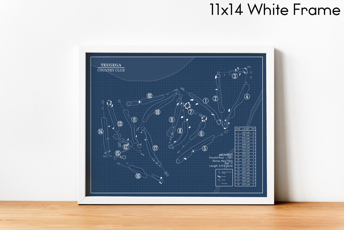 Teugega Country Club Blueprint (Print)