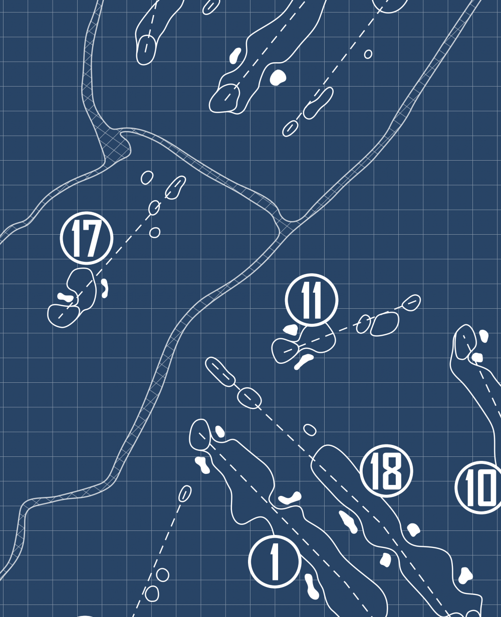 Acushnet River Valley Blueprint (Print)