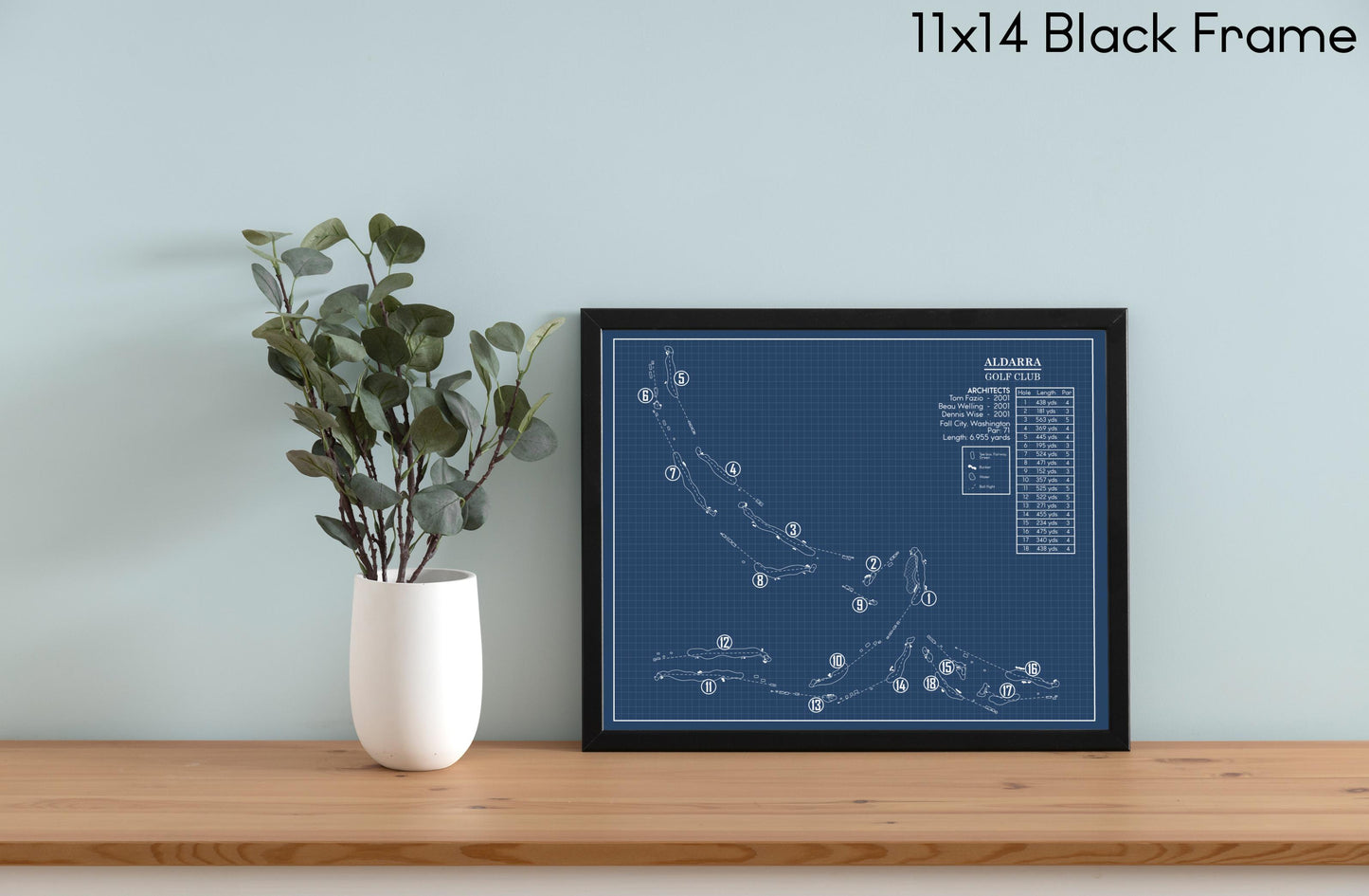 Aldarra Golf Club Blueprint (Print)