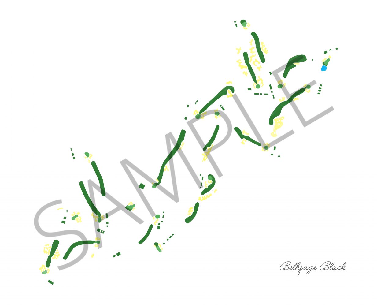 Bethpage Black Course Painting (Print)