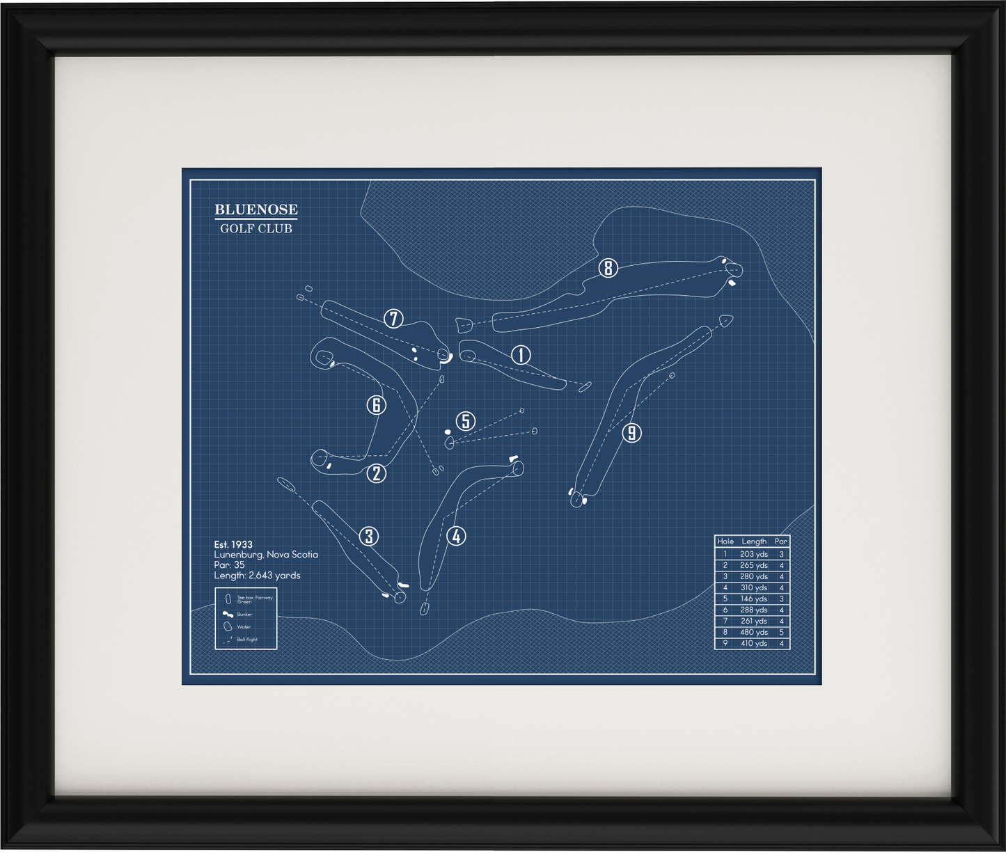Bluenose Golf Club Blueprint (Print)
