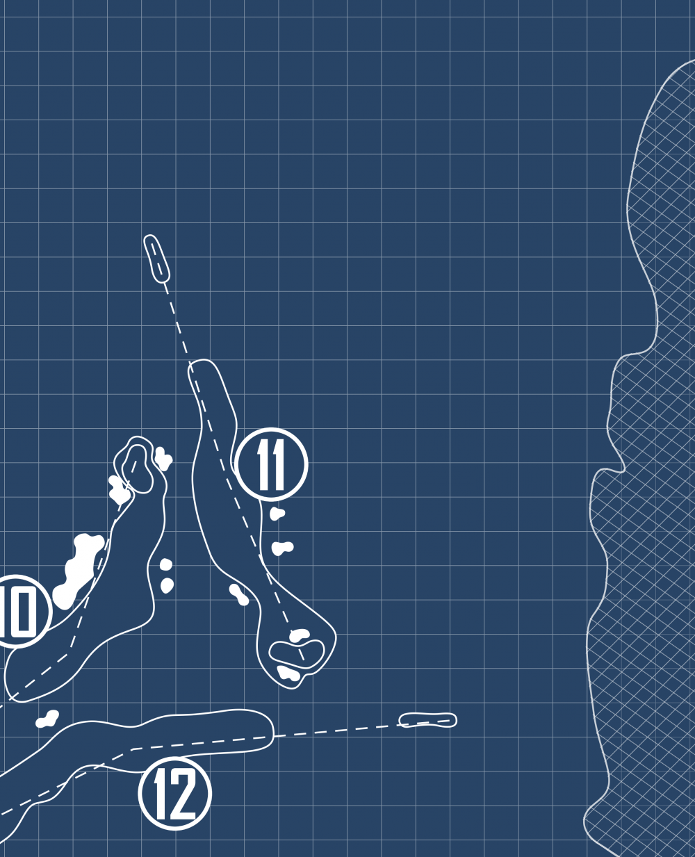 Broad Bay Country Club Blueprint (Print)