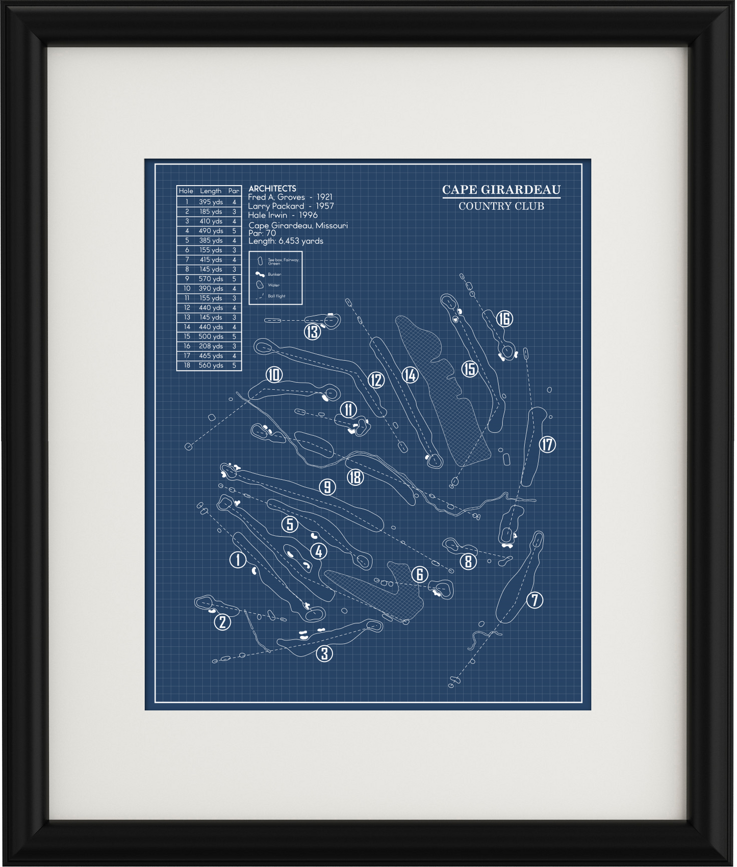Cape Girardeau Country Club Blueprint (Print)