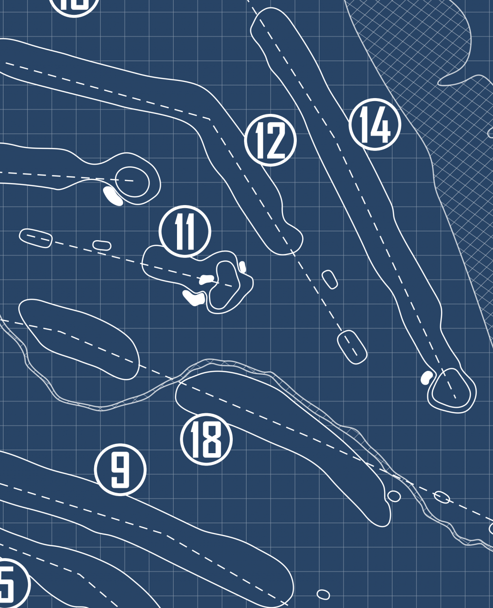 Cape Girardeau Country Club Blueprint (Print)