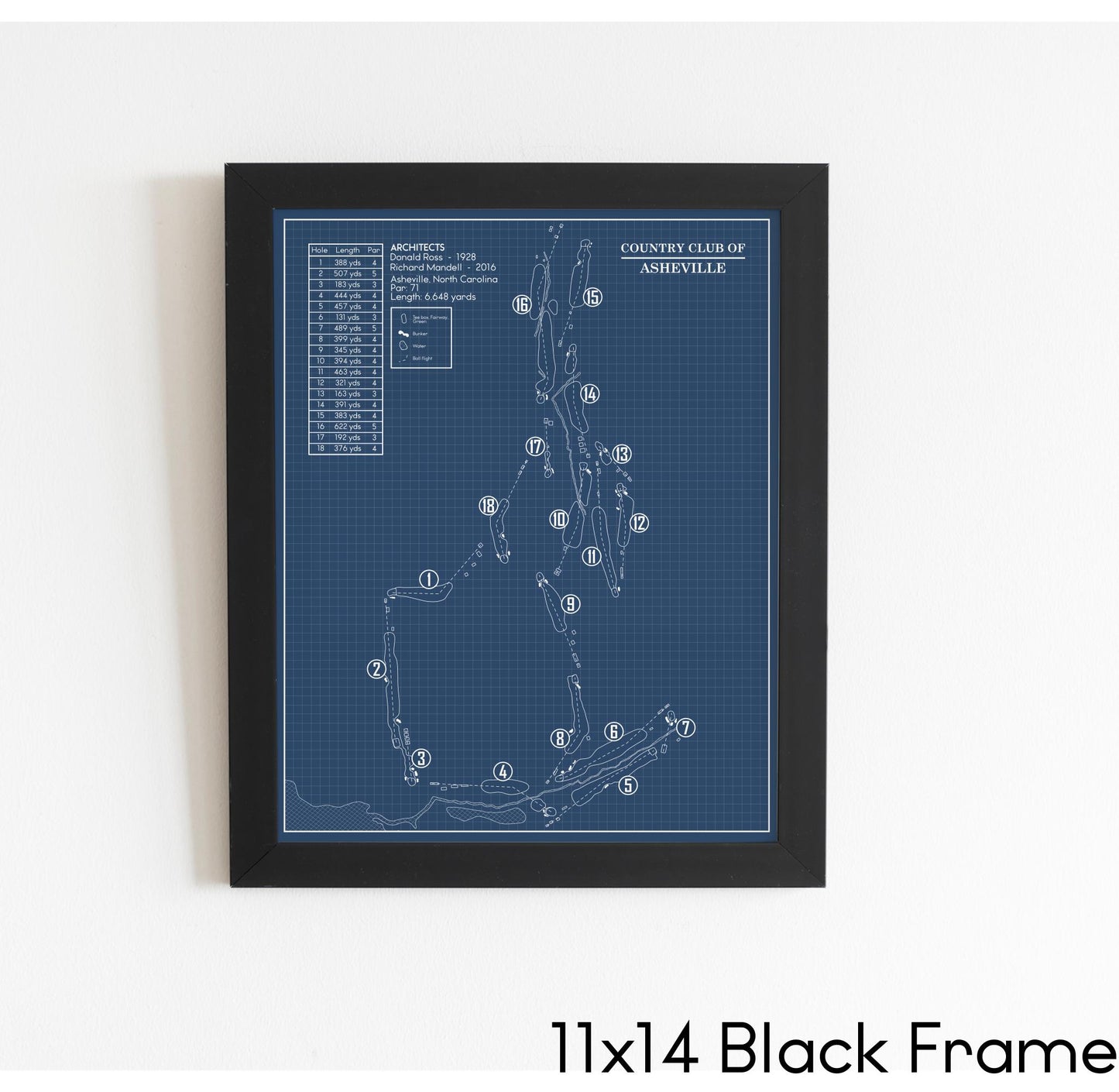 Country Club of Asheville Blueprint (Print)