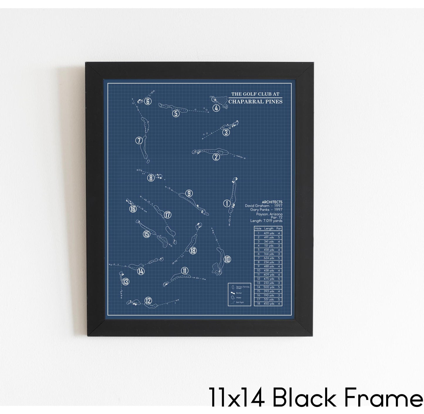 The Golf Club at Chaparral Pines Blueprint (Print)