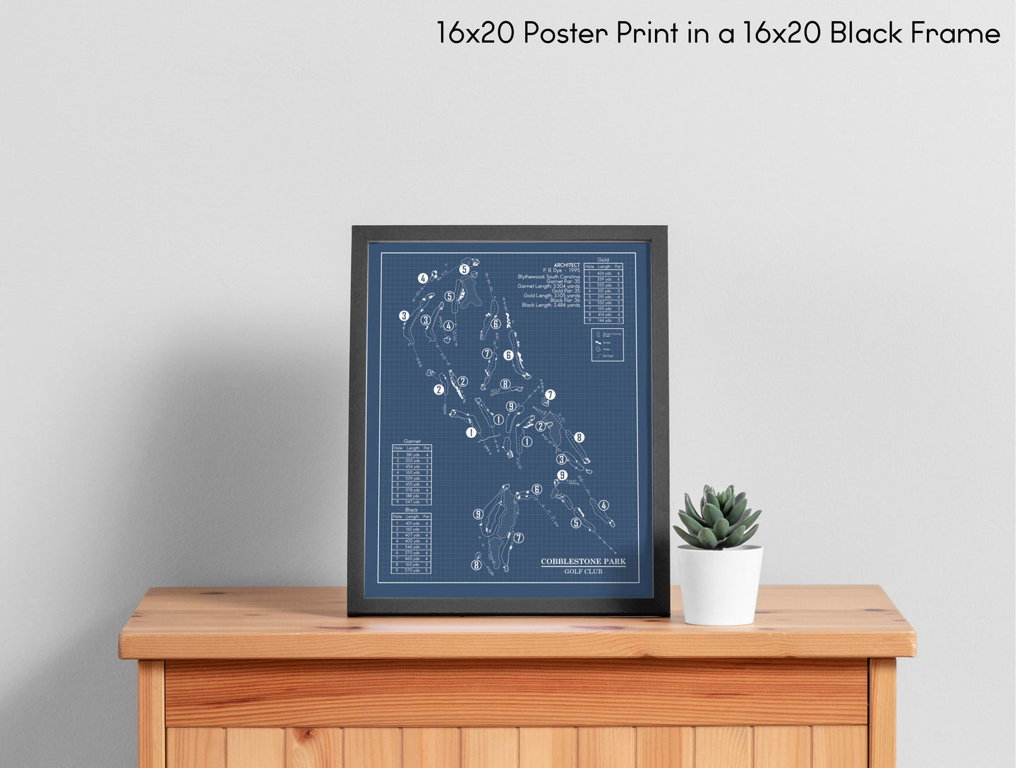 Cobblestone Park Golf Club Blueprint (Print)
