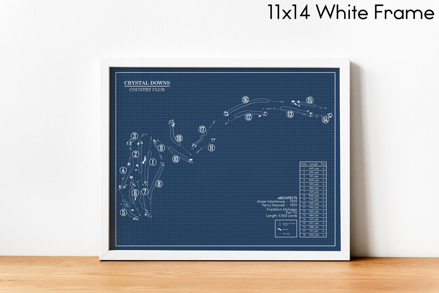 Crystal Downs Country Club Blueprint (Print)