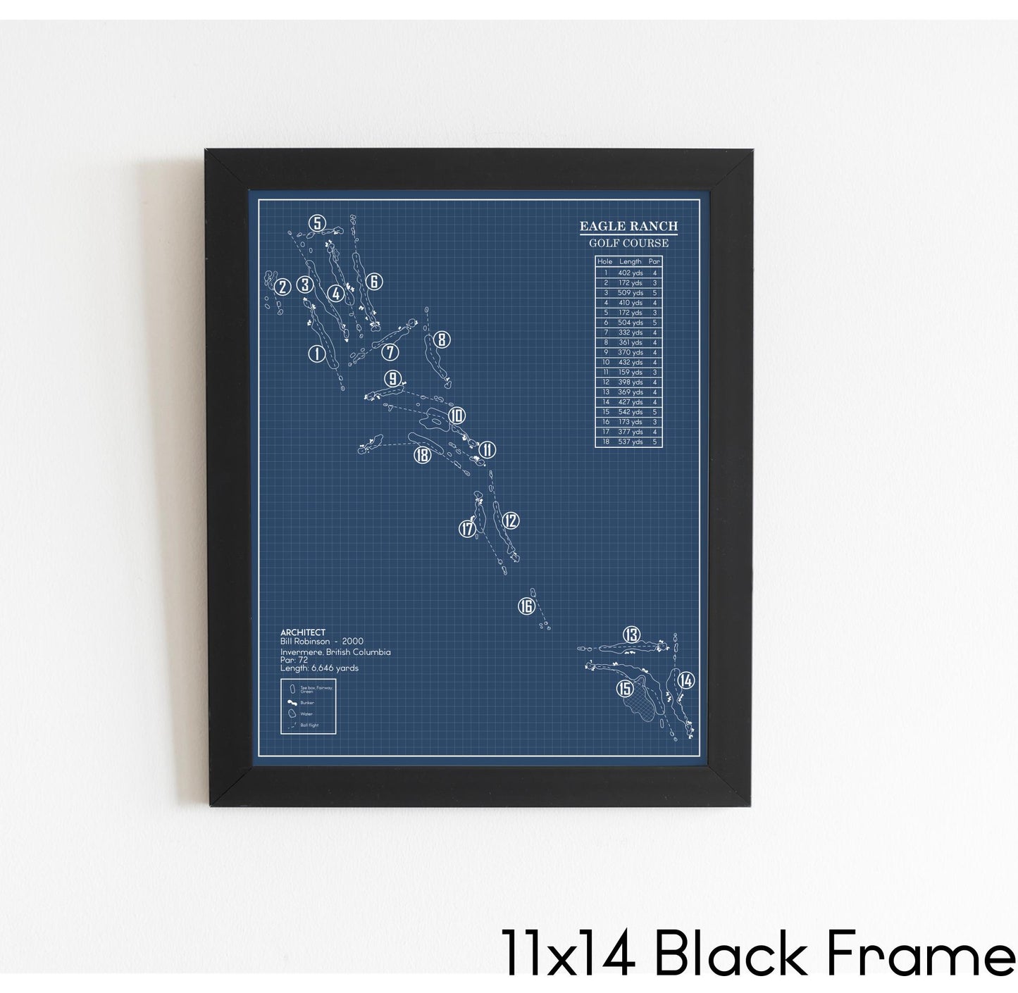 Eagle Ranch Golf Course Blueprint (Print)